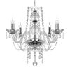 K9 Crystal Chandelier 4 Lights Modern Candle LED Chandelier Light Ceiling Lamp