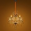 5 Lights Crystal Chandelier Light Fixture Crystal Ceiling Lamp With K9 Crystal