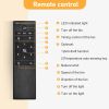 Matte Black Ceiling Fans With Remote Control 8 lights;  DC Motor;  3 ABS Blades;  Multi-Speed;  Reversible Airflow;  Timing and Anti-theft function;