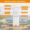 Low Profile Ceiling Fan With Lights 3 Carved Wood Fan Blade Noiseless Reversible Motor Remote Control With Light