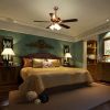 48Inch 5 Blades Ceiling Fan Light Red Antique Copper Remote Control Without Bulb