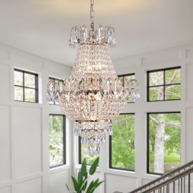 Gold Crystal Chandeliers,Large Contemporary Luxury Ceiling Lighting for Living Room Dining Room Bedroom Hallway (Color: as Pic)