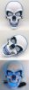 Halloween skull LED light-emitting mask Cold light atmosphere stage performance props New Year's party carnival masks