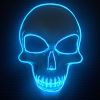 Halloween skull LED light-emitting mask Cold light atmosphere stage performance props New Year's party carnival masks